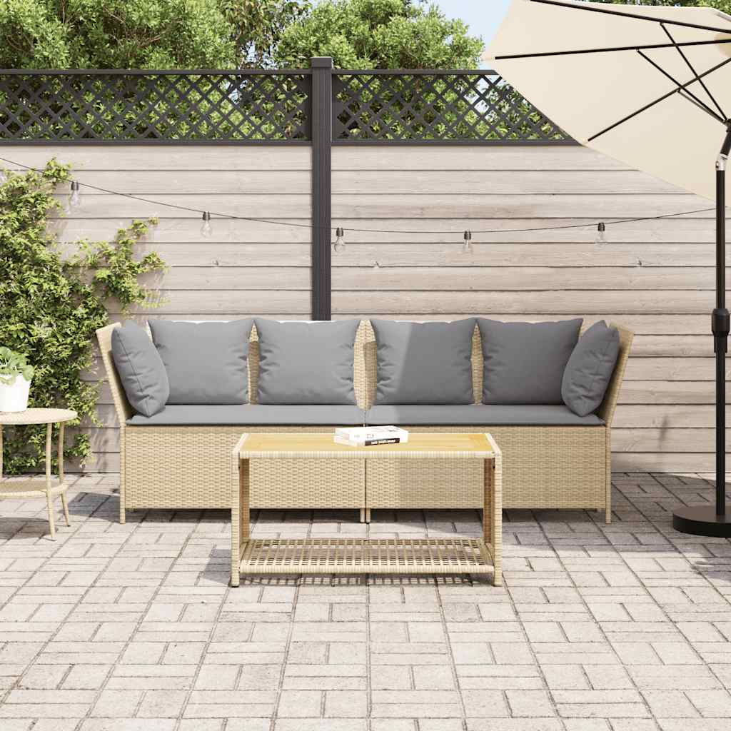 Havesofa Med Hynder Polyrattan