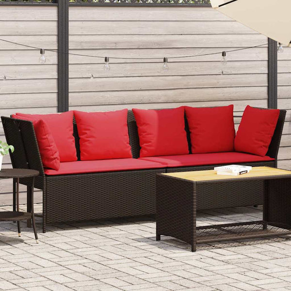 Havesofa Med Hynder Polyrattan