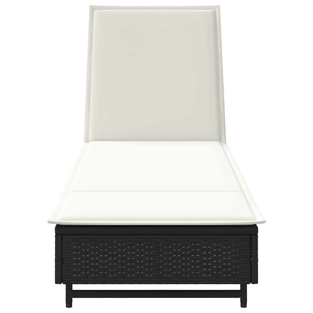Liggestol Med Hjul Og Hynde Polyrattan