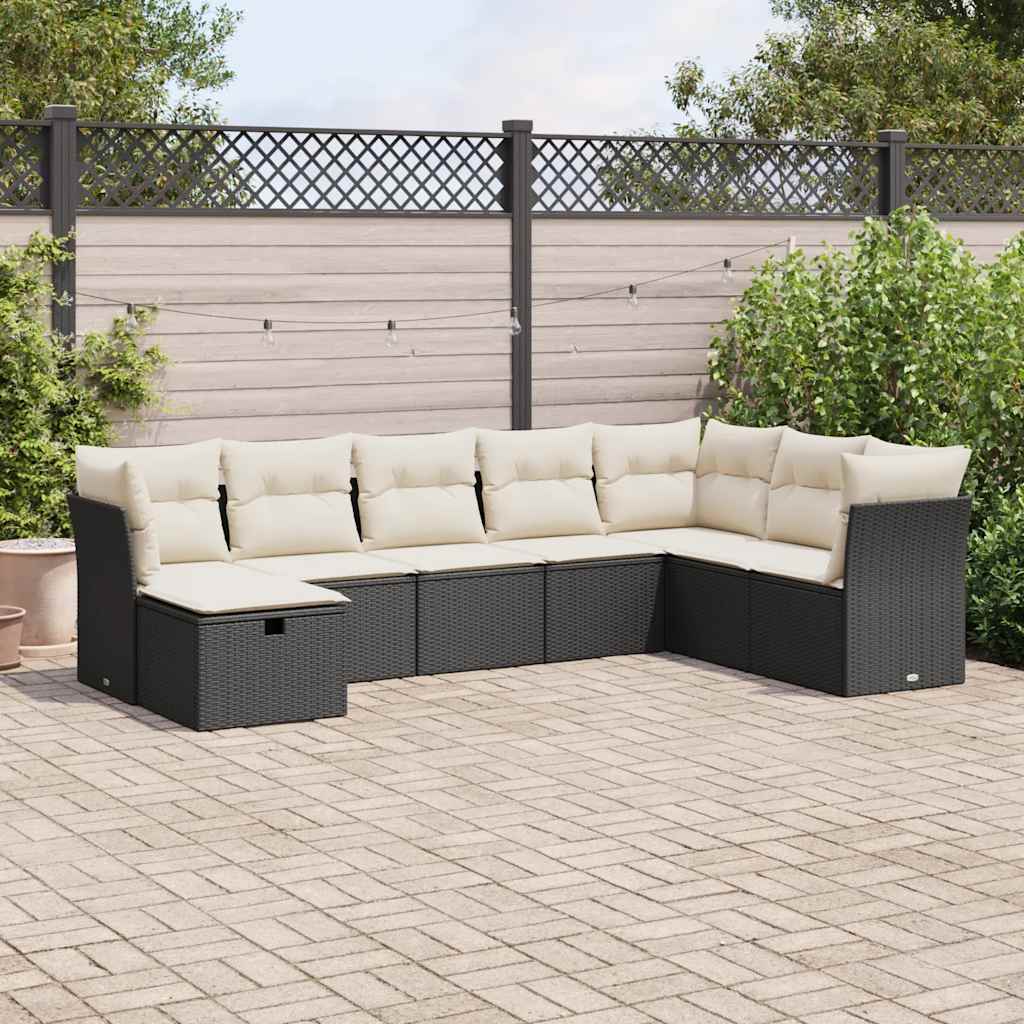 Sofasæt Til Haven 9 Dele Med Hynder Polyrattan Brun