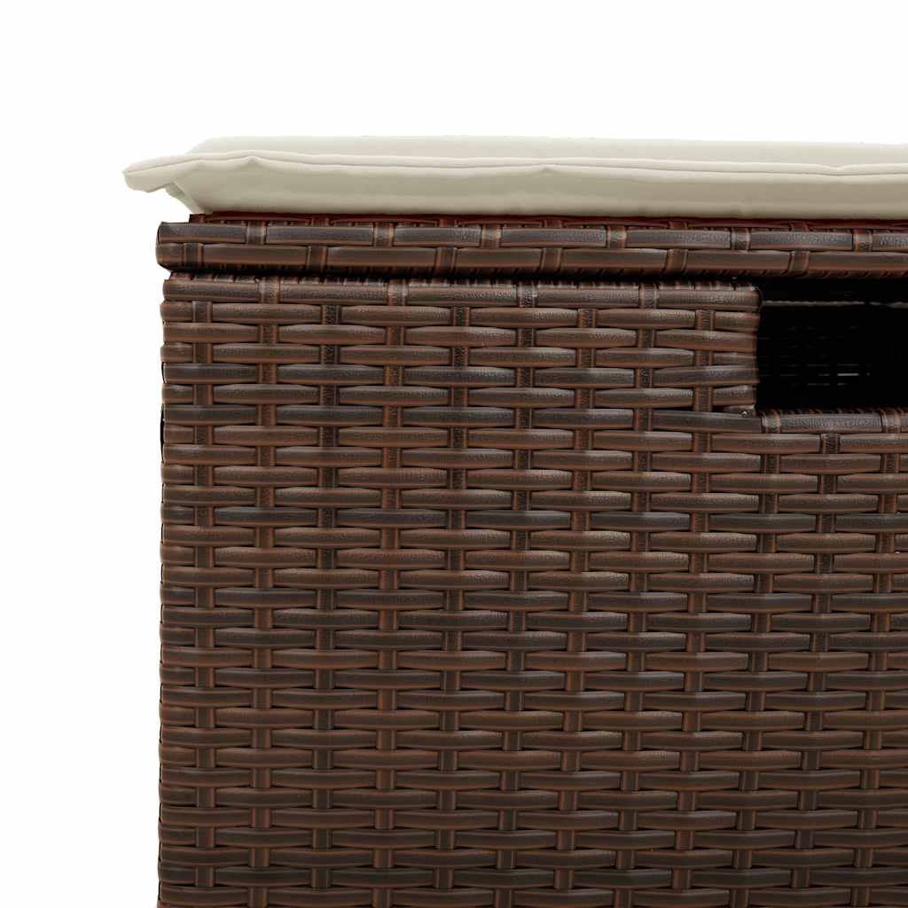 Sofasæt Til Haven 6 Dele Med Hynder Polyrattan Brun