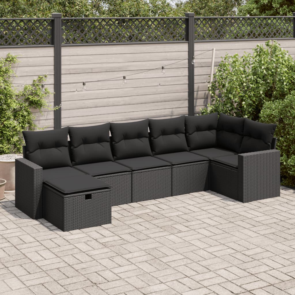 Sofasæt Til Haven 8 Dele Med Hynder Polyrattan Brun