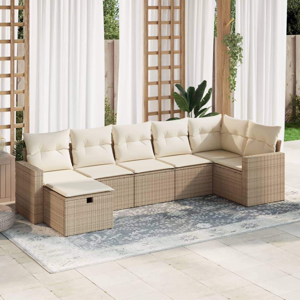 Sofasæt Til Haven 8 Dele Med Hynder Polyrattan Brun