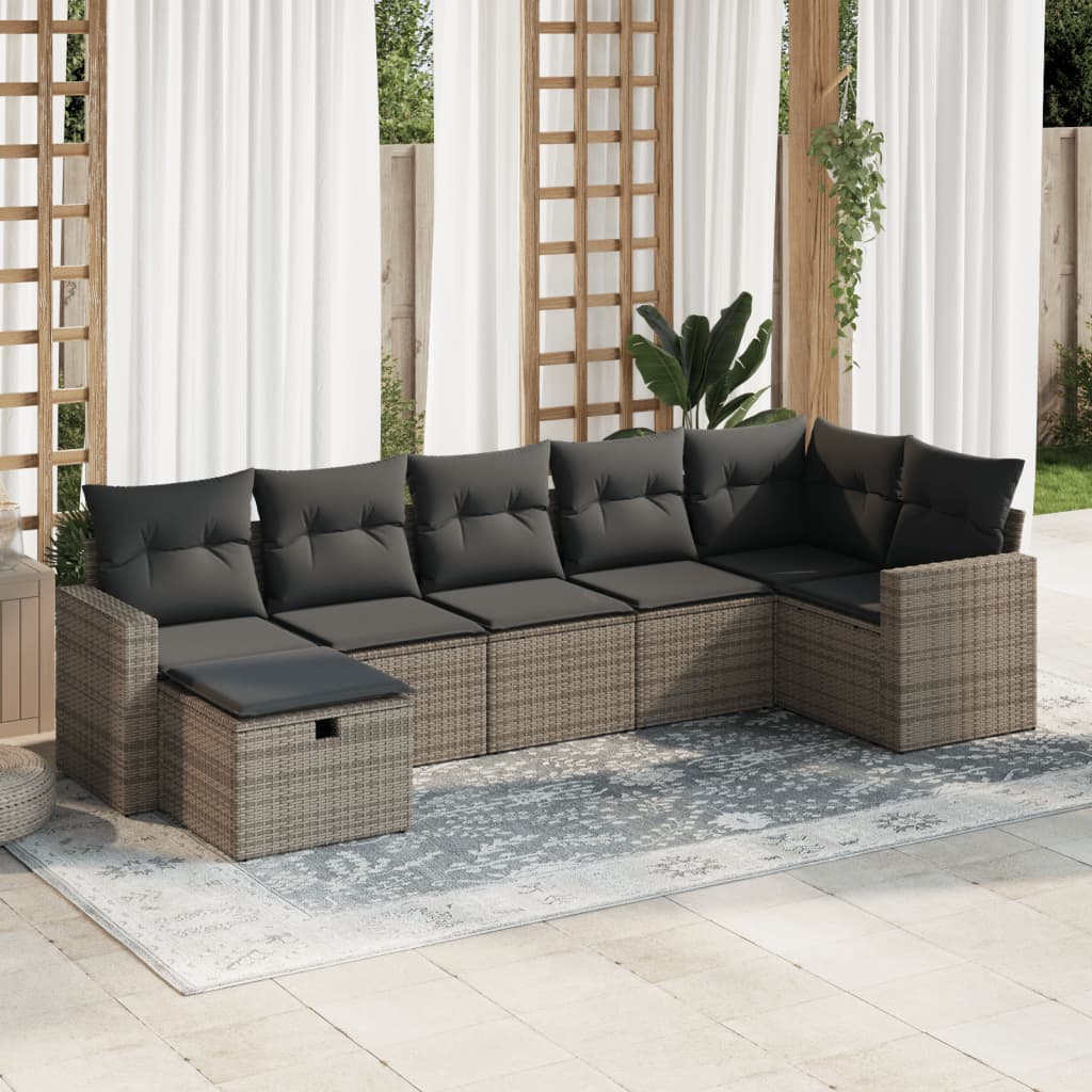 Sofasæt Til Haven 8 Dele Med Hynder Polyrattan Brun