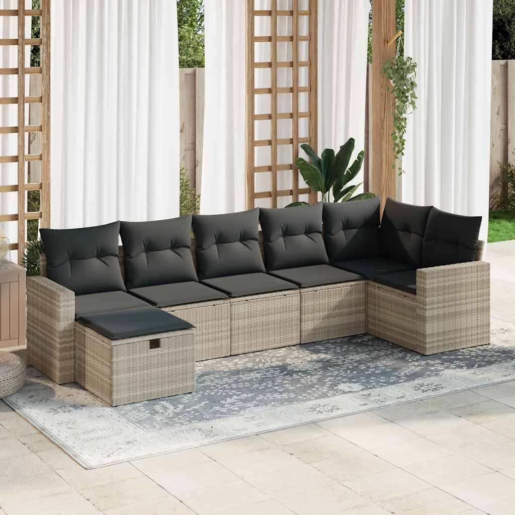 Sofasæt Til Haven 8 Dele Med Hynder Polyrattan Brun