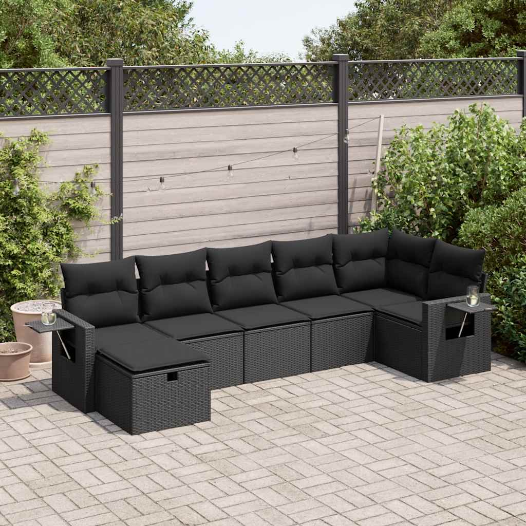 Sofasæt Til Haven 8 Dele Med Hynder Polyrattan Brun
