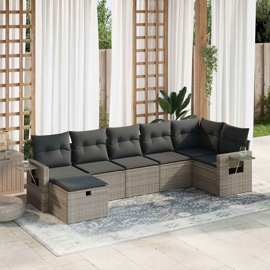 Sofasæt Til Haven 8 Dele Med Hynder Polyrattan Brun
