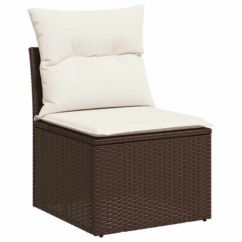 Sofasæt Til Haven 8 Dele Med Hynder Polyrattan Brun