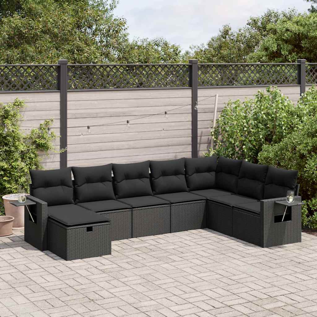 Sofasæt Til Haven 9 Dele Med Hynder Polyrattan Brun