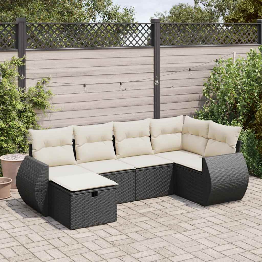Sofasæt Til Haven 7 Dele Med Hynder Polyrattan Brun