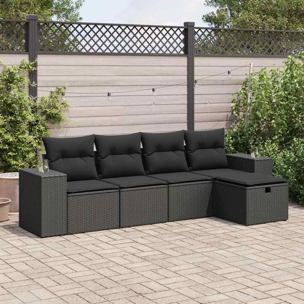 Sofasæt Til Haven 6 Dele Med Hynder Polyrattan Brun