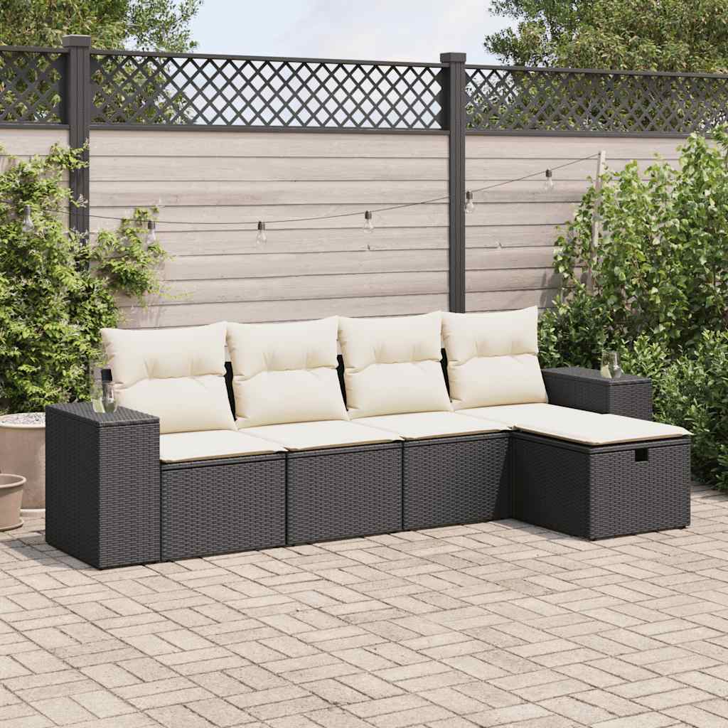 Sofasæt Til Haven 6 Dele Med Hynder Polyrattan Brun