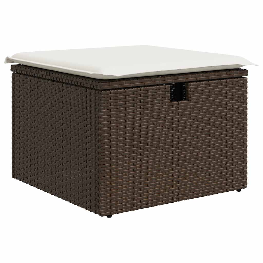 Sofasæt Til Haven 6 Dele Med Hynder Polyrattan Brun