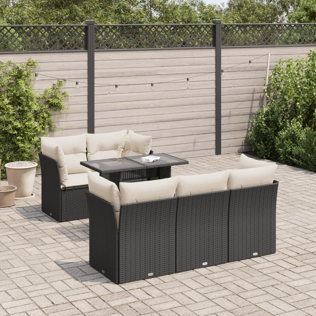 Sofasæt Til Haven 6 Dele Med Hynder Polyrattan