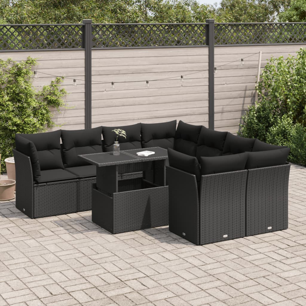 Sofasæt Til Haven 9 Dele Med Hynder Polyrattan