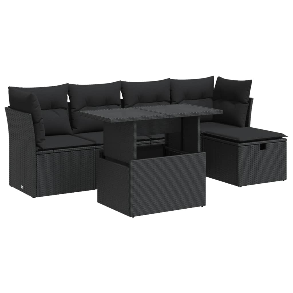 Sofasæt Til Haven 6 Dele Med Hynder Polyrattan
