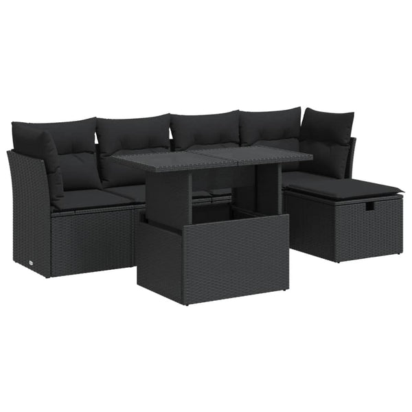Sofasæt Til Haven 6 Dele Med Hynder Polyrattan