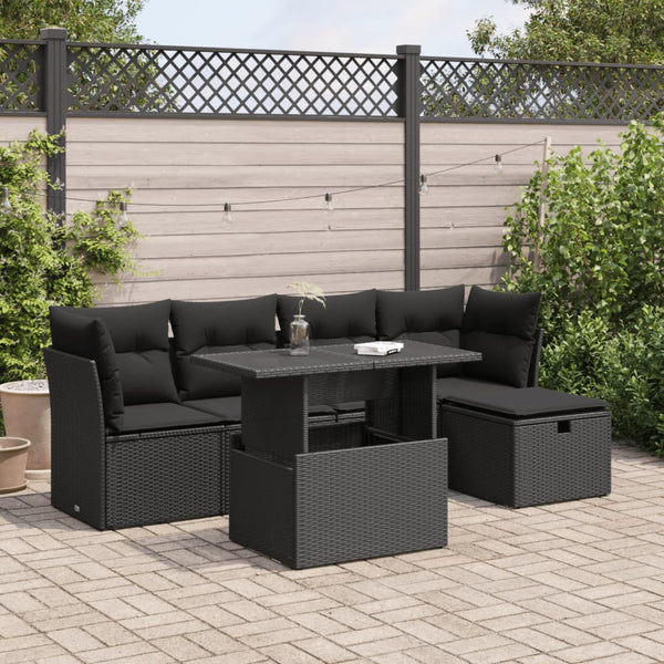 Sofasæt Til Haven 6 Dele Med Hynder Polyrattan