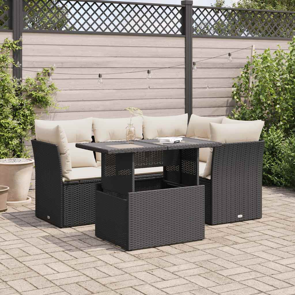 Sofasæt Til Haven 5 Dele Med Hynder Polyrattan