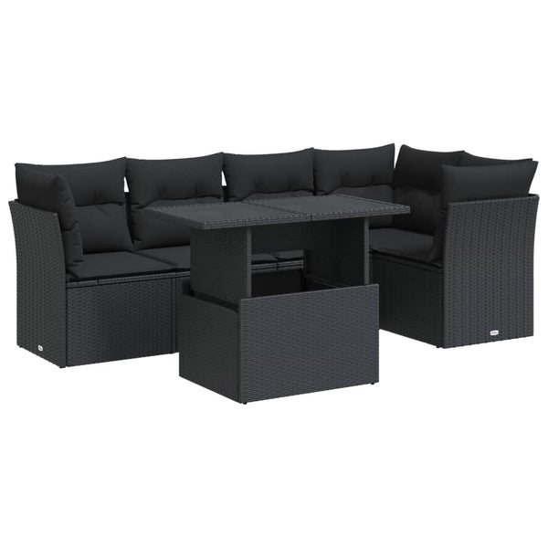 Sofasæt Til Haven 6 Dele Med Hynder Polyrattan