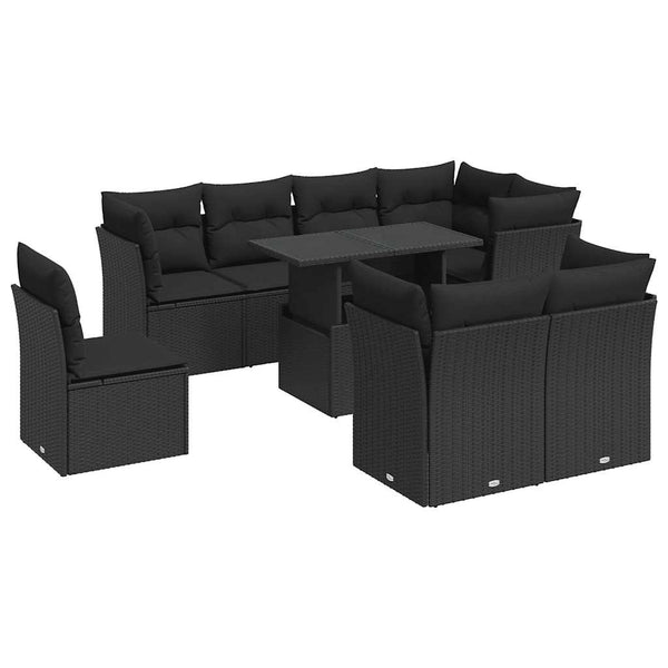 Sofasæt Til Haven 9 Dele Med Hynder Polyrattan
