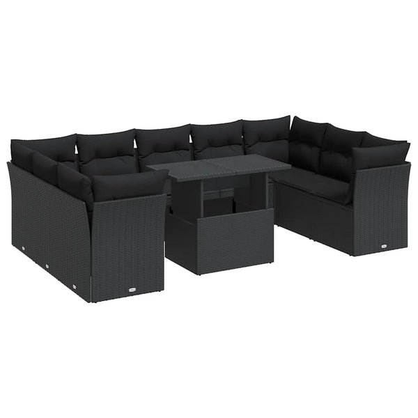 Sofasæt Til Haven 10 Dele Med Hynder Polyrattan