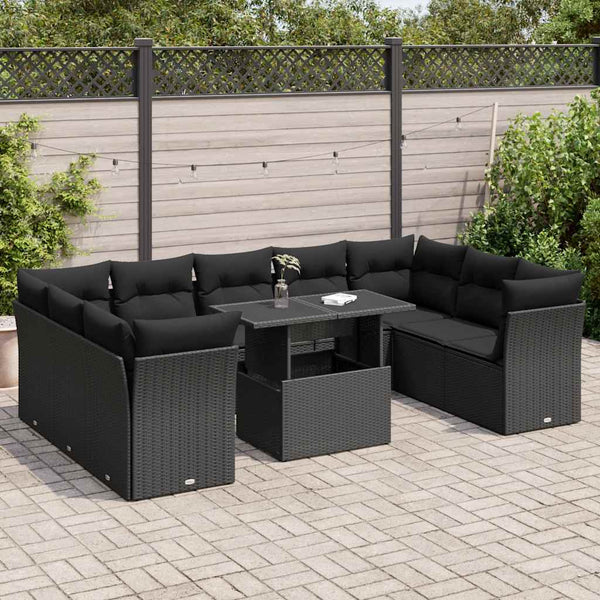 Sofasæt Til Haven 10 Dele Med Hynder Polyrattan