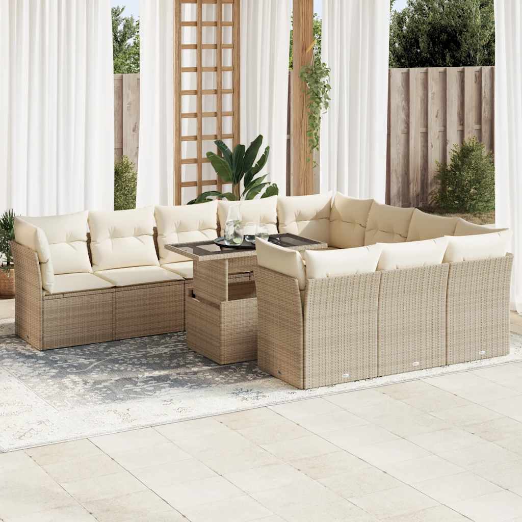 Sofasæt Til Haven 11 Dele Med Hynder Polyrattan