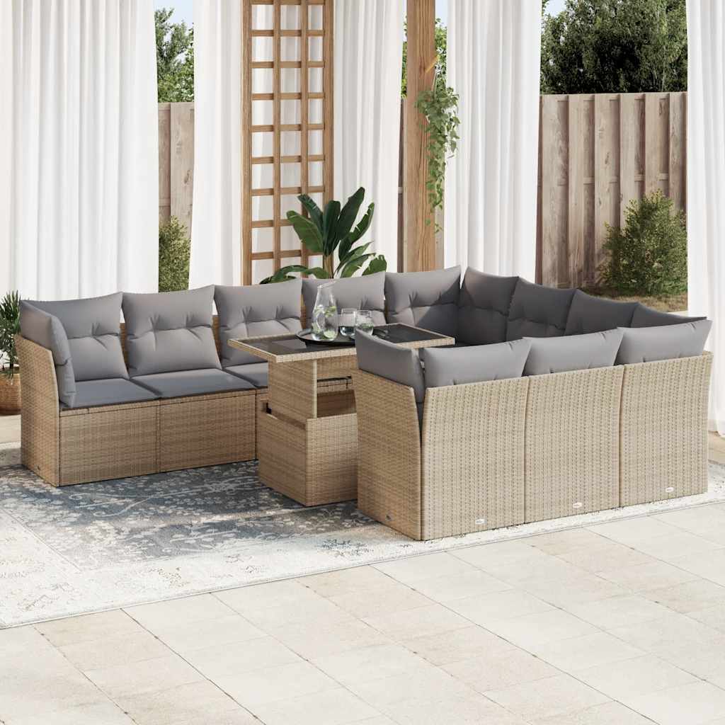 Sofasæt Til Haven 11 Dele Med Hynder Polyrattan