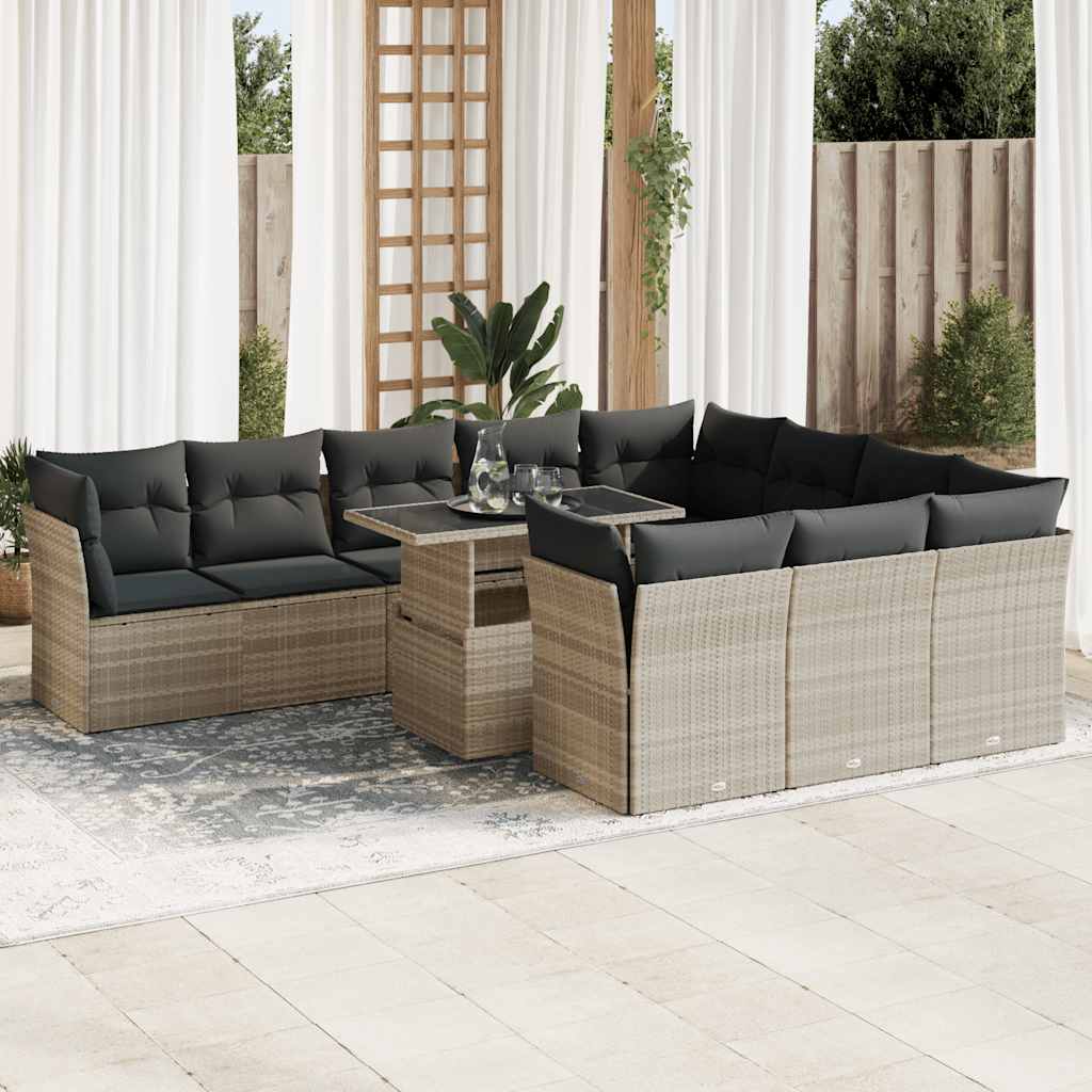Sofasæt Til Haven 11 Dele Med Hynder Polyrattan