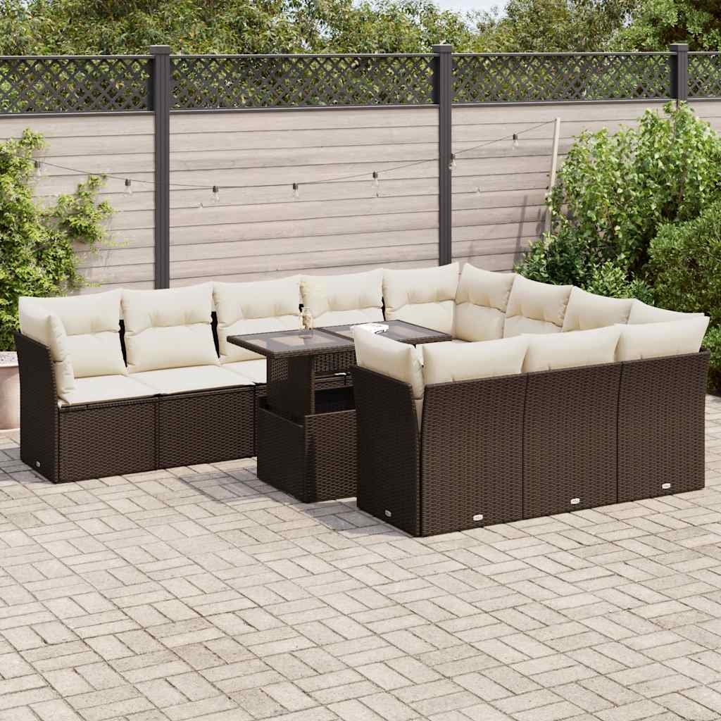Sofasæt Til Haven 11 Dele Med Hynder Polyrattan