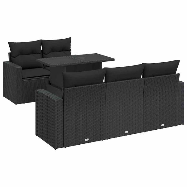 Sofasæt Til Haven 6 Dele Med Hynder Polyrattan