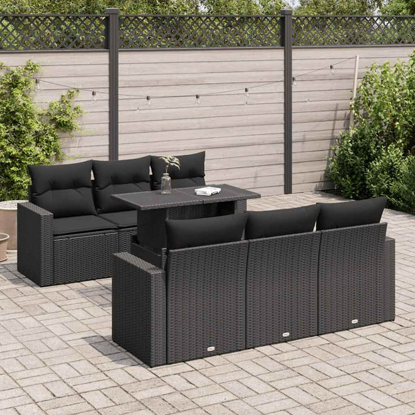 Sofasæt Til Haven 7 Dele Med Hynder Polyrattan