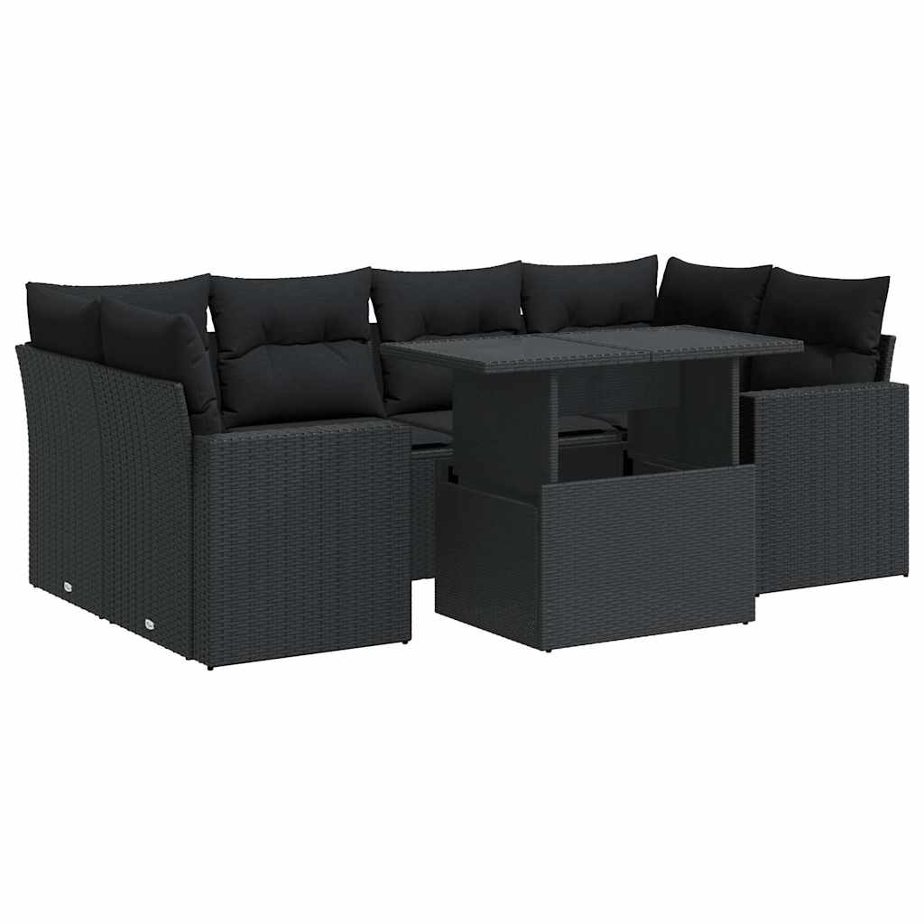 Sofasæt Til Haven 7 Dele Med Hynder Polyrattan