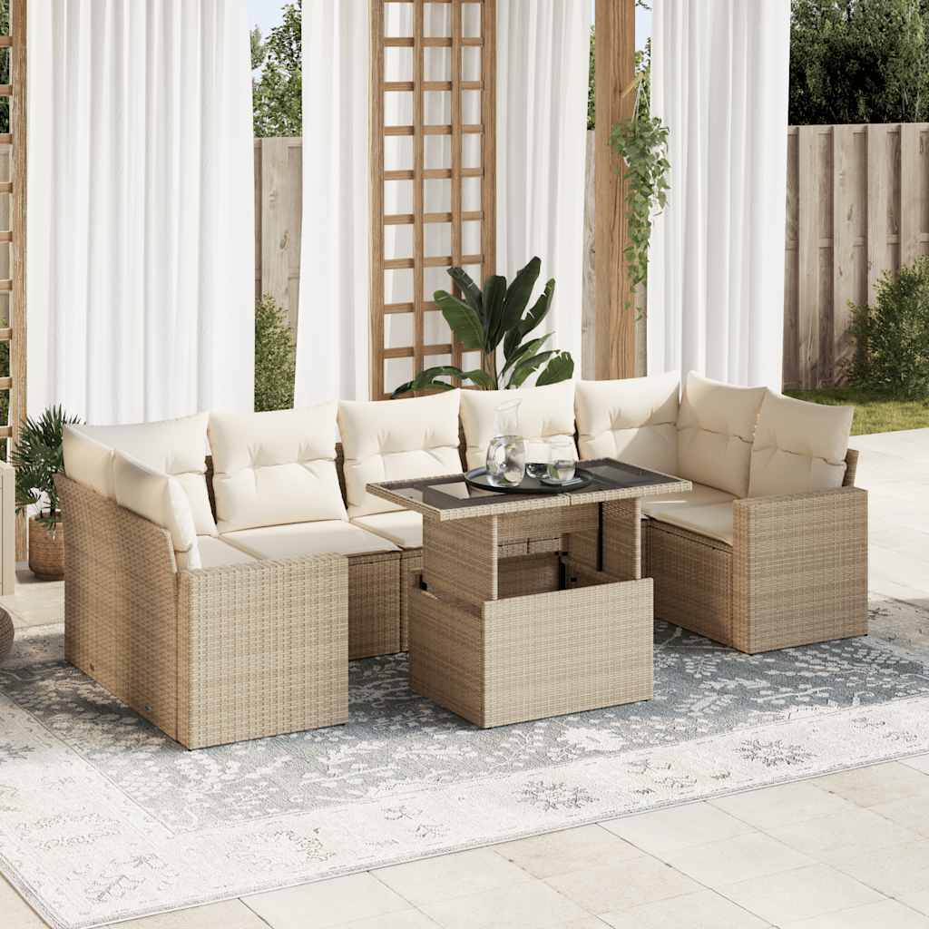Sofasæt Til Haven 8 Dele Med Hynder Polyrattan