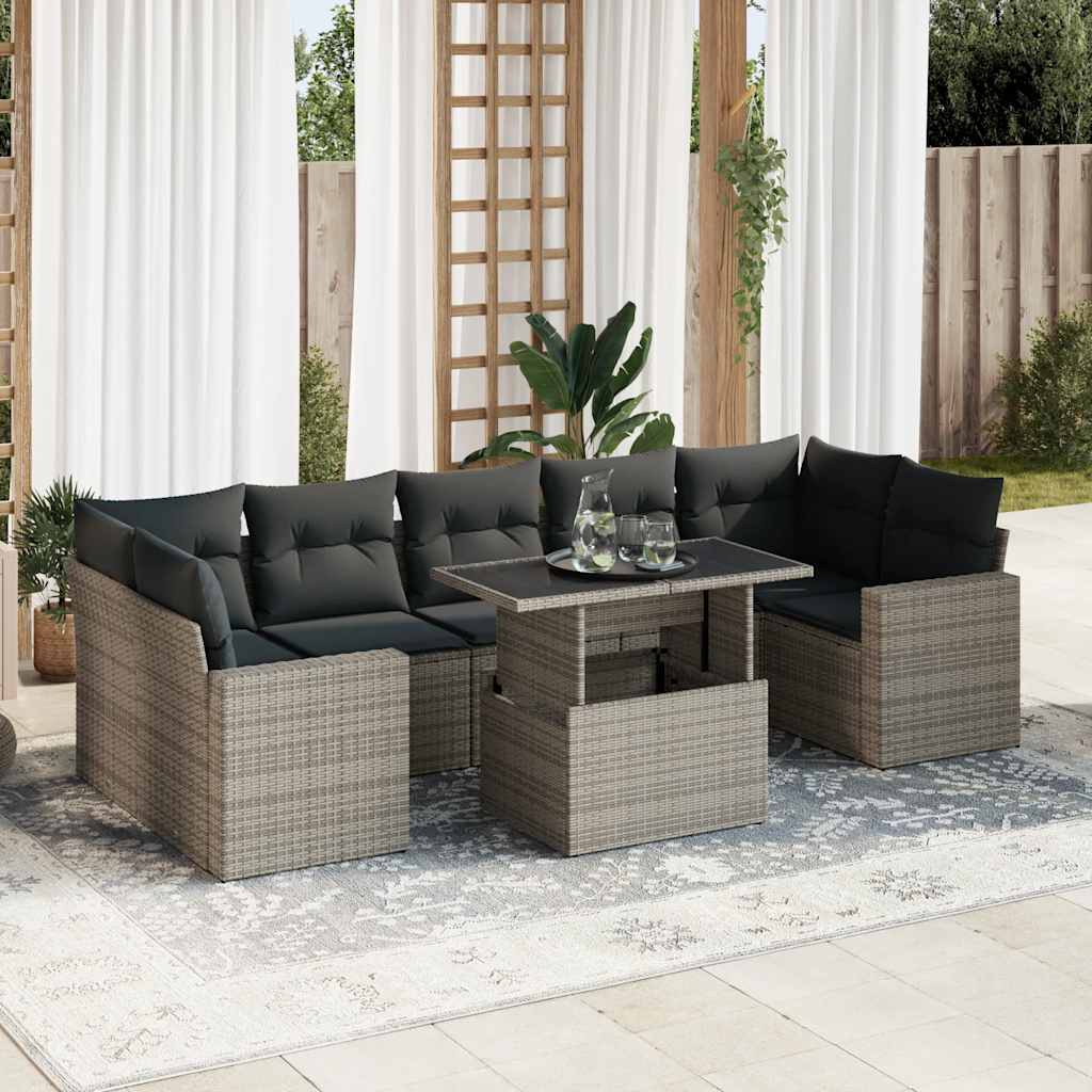 Sofasæt Til Haven 8 Dele Med Hynder Polyrattan