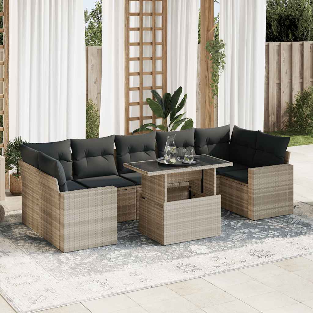 Sofasæt Til Haven 8 Dele Med Hynder Polyrattan