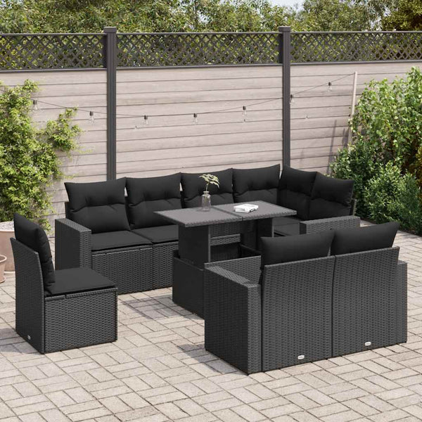 Sofasæt Til Haven 9 Dele Med Hynder Polyrattan