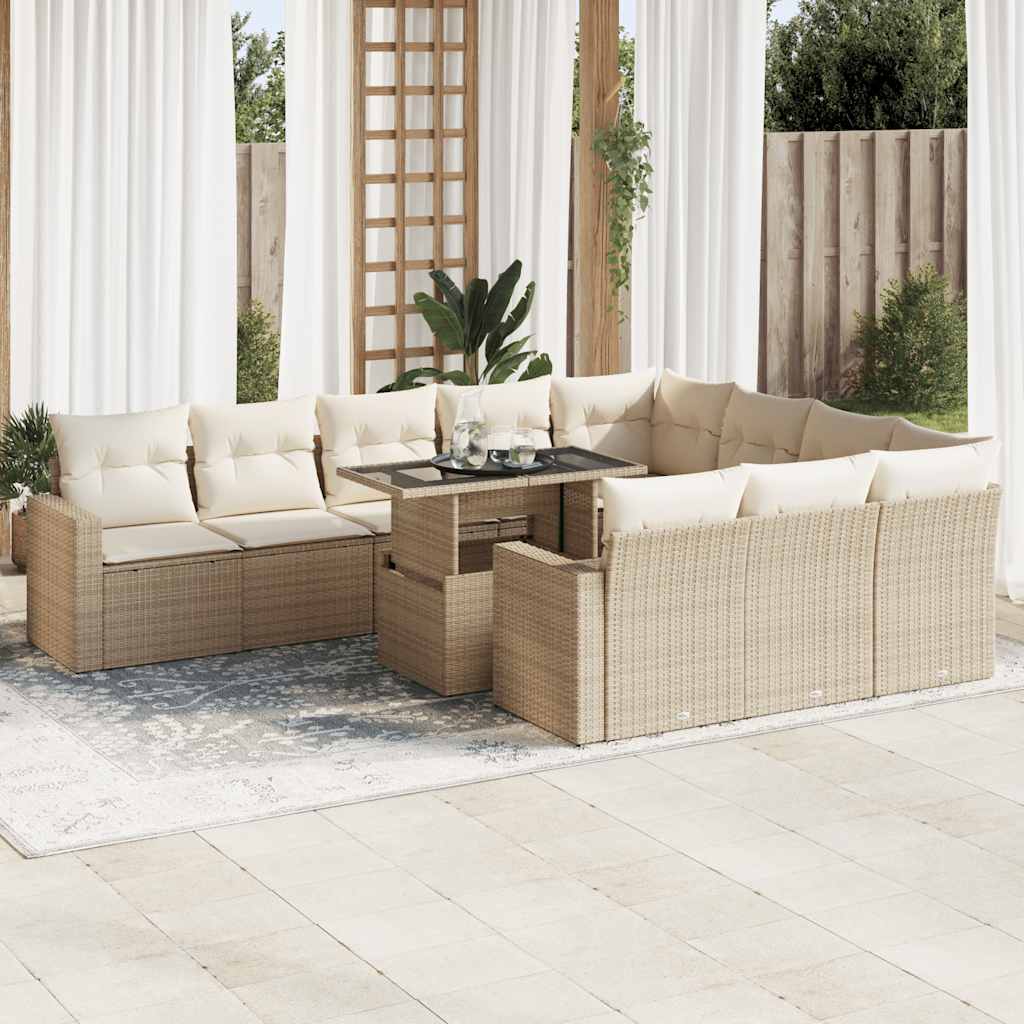 Sofasæt Til Haven 11 Dele Med Hynder Polyrattan