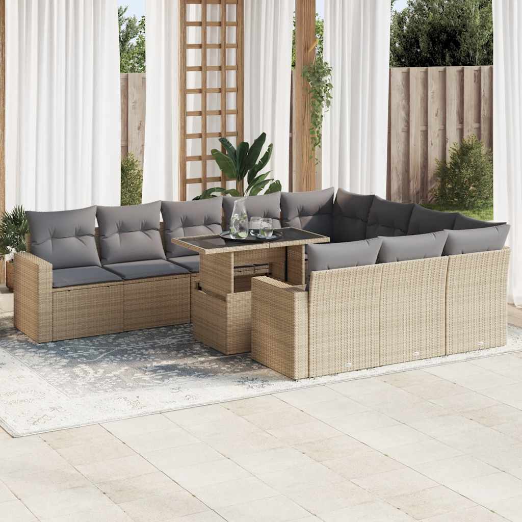 Sofasæt Til Haven 11 Dele Med Hynder Polyrattan