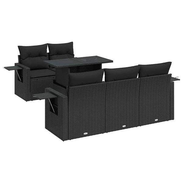 Sofasæt Til Haven 6 Dele Med Hynder Polyrattan
