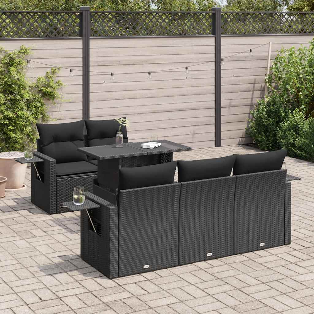 Sofasæt Til Haven 6 Dele Med Hynder Polyrattan