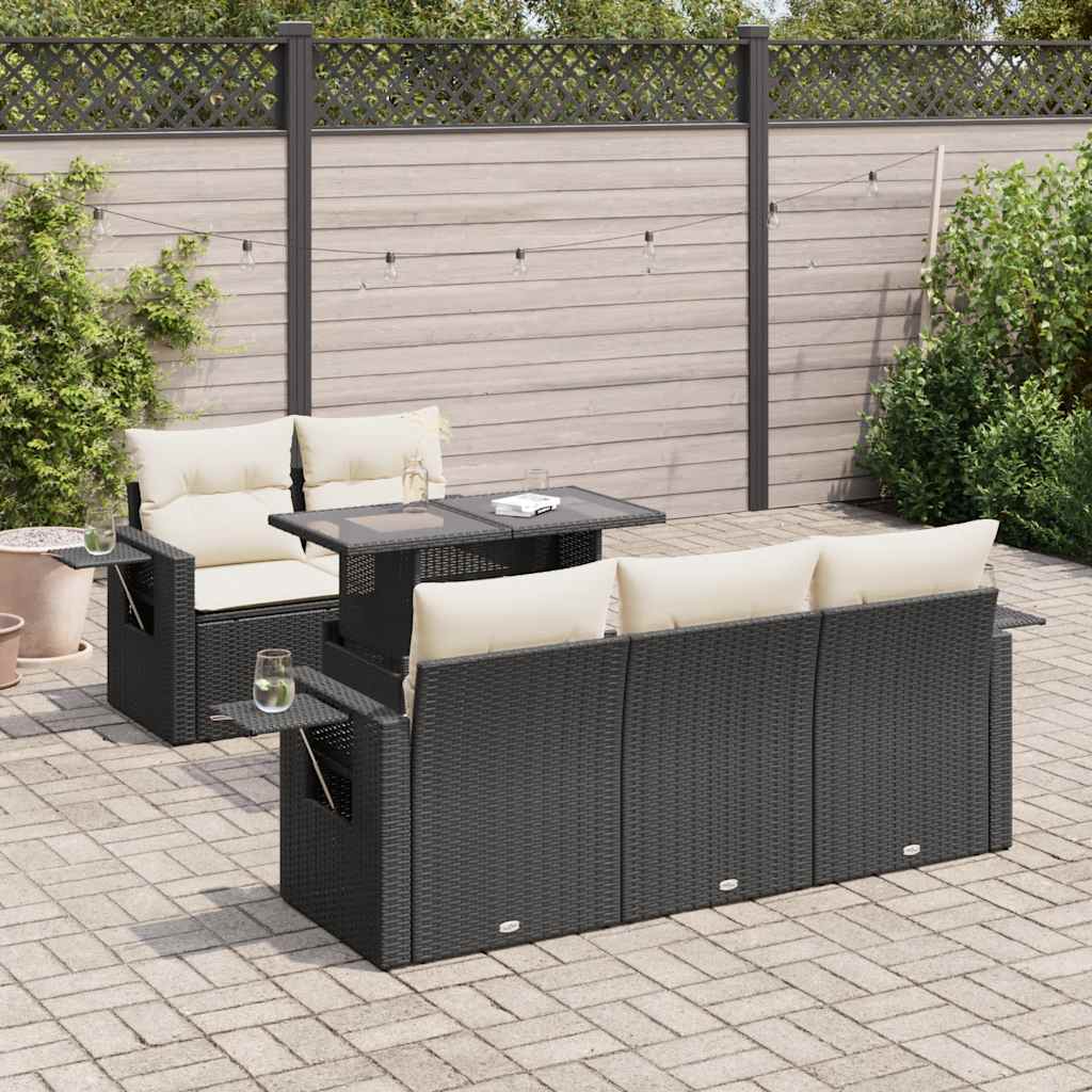 Sofasæt Til Haven 6 Dele Med Hynder Polyrattan