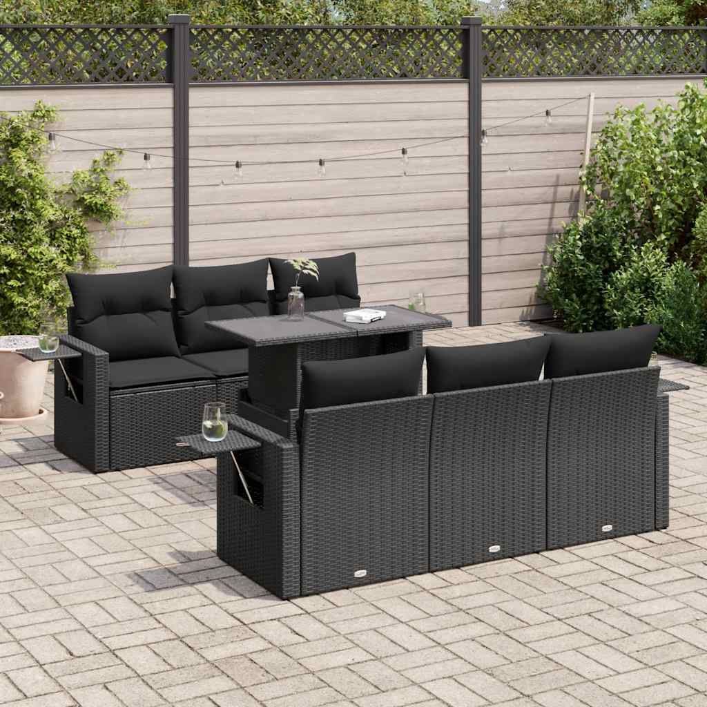 Sofasæt Til Haven 7 Dele Med Hynder Polyrattan