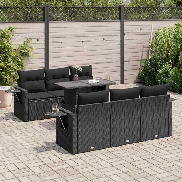 Sofasæt Til Haven 7 Dele Med Hynder Polyrattan