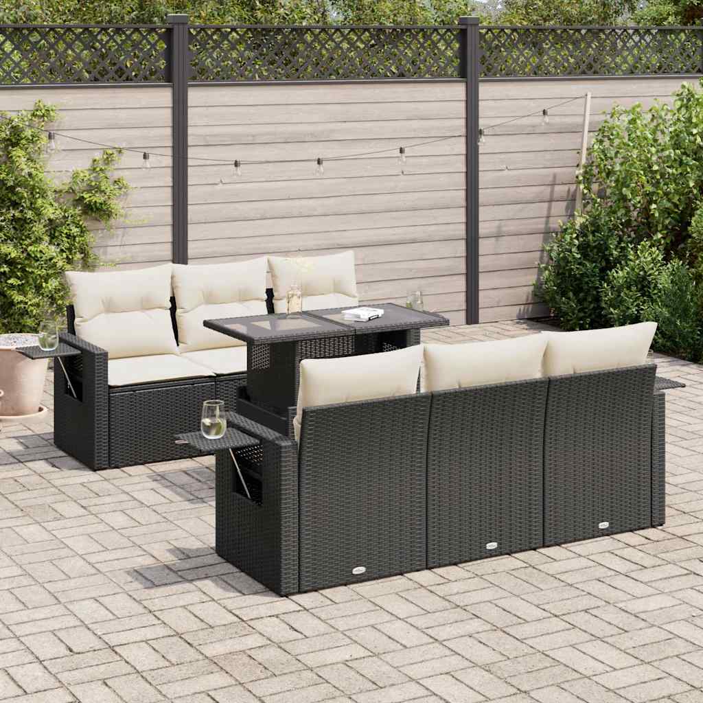 Sofasæt Til Haven 7 Dele Med Hynder Polyrattan