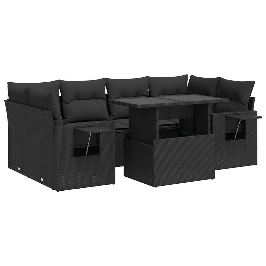 Sofasæt Til Haven 7 Dele Med Hynder Polyrattan