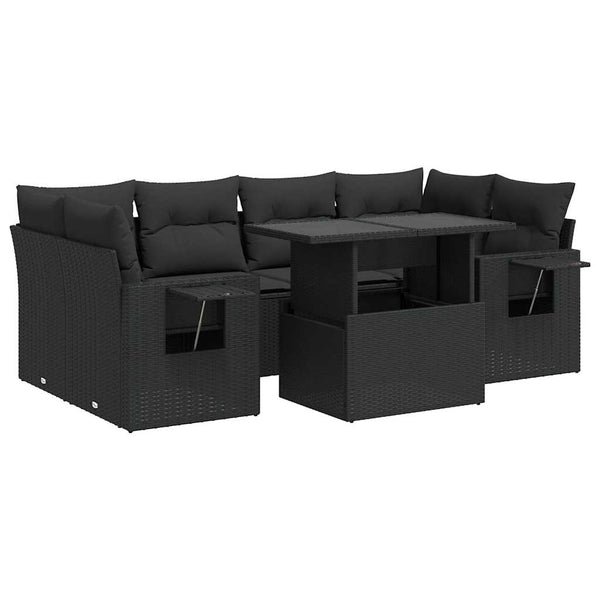 Sofasæt Til Haven 7 Dele Med Hynder Polyrattan