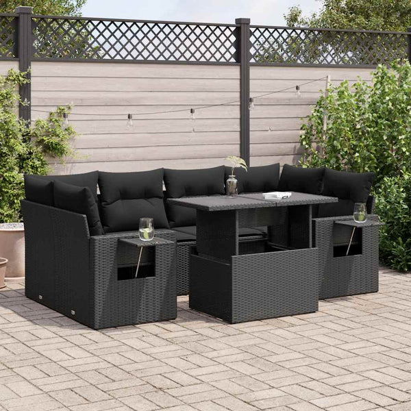 Sofasæt Til Haven 7 Dele Med Hynder Polyrattan