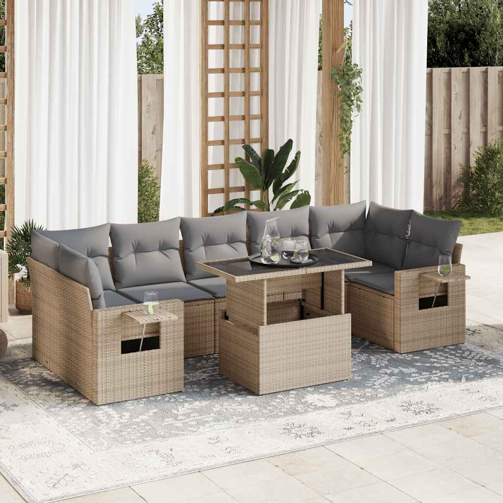 Sofasæt Til Haven 8 Dele Med Hynder Polyrattan